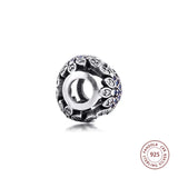 Crystal Snowflake Charms 925 Silver Beads for Bracelets