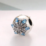 Snowflake Clip Stopper for Bracelets - S925 Silver Bead