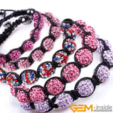 Crystals Bracelet 10mm Micro Pave CZ Disco Ball Beads Bangles