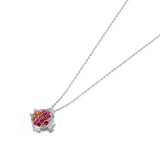 Austrian Crystals Fish Pendant Pisces Necklace S925 Silver Jewelry