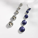 Austria Crystals Long Earrings Wedding Accessories Dangle Earrings