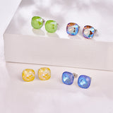 Austrian Crystals Sterling Silver Stud Earrings for Women