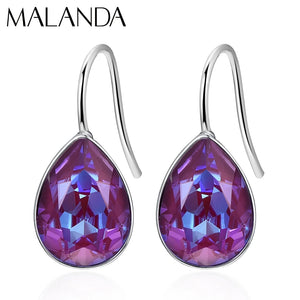 Austria Crystal Water Drop Earrings Wedding Party Jewelry