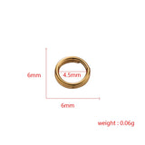 200pcs Stainless Steel Split Jump Rings Metal Keychain Accessories