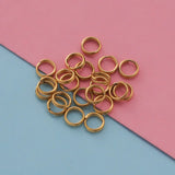 200pcs Stainless Steel Split Jump Rings Metal Keychain Accessories