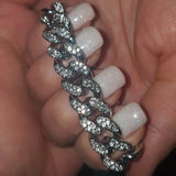 Cuban Chain Bracelet Iced Out Zircon Men Hip Hop Rapper Bangle