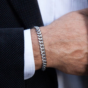 Cuban Chain Bracelet 5mm Stainless Steel Men Women Party