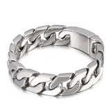 Men's Cuban Chain Bracelet Stainless Steel Never Fade