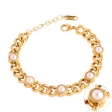 Cuban Chain Turquoise Bracelet for Women
