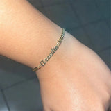 Personalized Stainless Steel Cuban Chain Name Bracelet Gift