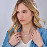 Cuban Chain Name Necklaces Stainless Steel Nameplate Charm Necklace