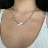 Cuban Chain Name Necklace Pendant Jewelry Personalized Stainless Steel