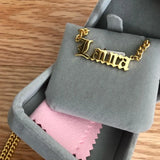 Cuban Chain Name Necklace Pendant Jewelry Personalized Stainless Steel