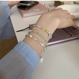 Cuban Chain Silver Plated Bracelet for Women