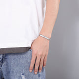 Cuban Jewelry Men's Stainless Numeral Punk Bracelet Chain
