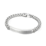 Cuban Jewelry Men's Stainless Numeral Punk Bracelet Chain
