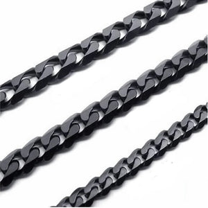 Cuban Link Chain Stainless Steel Chains Necklaces Tone Punk Charm Jewelry