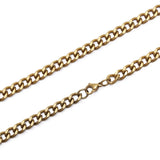 Cuban Link Chain Necklace for Men Women Stainless Steel Choker Jewelry