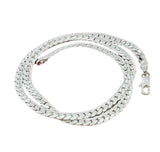 Cuban Silver Necklace Unique Silver-Plated Necklace Jewelry