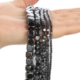 Cube Hematite Beads Square Natural Stone Beads DIY Bracelet Accessories