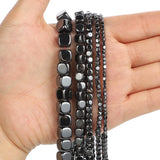 Cube Hematite Beads Square Natural Stone Beads DIY Bracelet Accessories