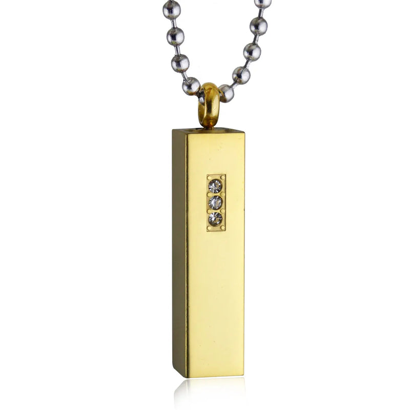 Cubic Shape Pendant Urns for Ashes Cremation Jewelry Stainless Steel