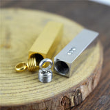 Cubic Shape Pendant Urns for Ashes Cremation Jewelry Stainless Steel