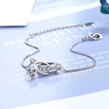 Double Circle Cubic Zircon Bracelet for Women