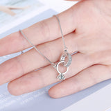 Double Circle Cubic Zircon Bracelet for Women