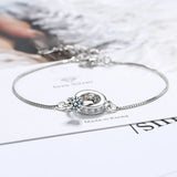 Double Circle Cubic Zircon Bracelet for Women