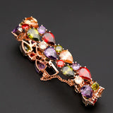 CZ Bracelets For Women Silver/Rose Colorful Crystal Bangles