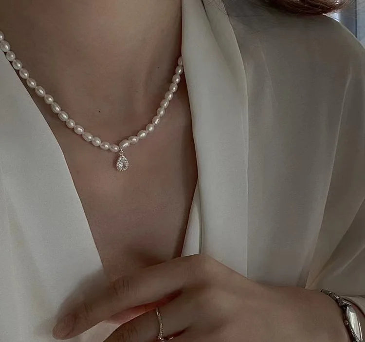 Cubic Zircon Choker Necklace for Women Rhinestone Tennis Necklace Crystal Chain