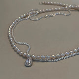 Cubic Zircon Choker Necklace for Women Rhinestone Tennis Necklace Crystal Chain