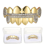 Hip Hop Fangs Teeth Grillz Top & Bottom Grills Dental Mouth Caps