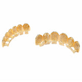 Hip Hop Fangs Teeth Grillz Top & Bottom Grills Dental Mouth Punk Teeth Caps