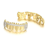 Hip Hop Fangs Teeth Grillz Top & Bottom Grills Dental Mouth Caps