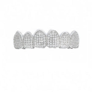 Hip Hop Fangs Teeth Grillz Top & Bottom Grills Dental Mouth Punk Teeth Caps