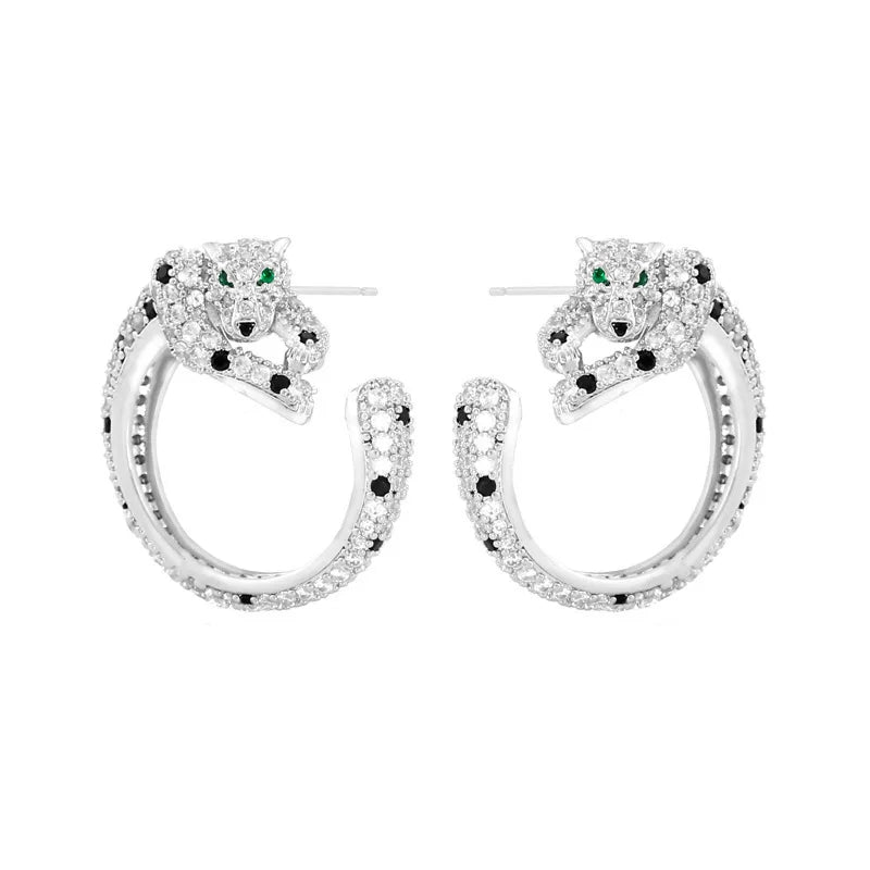 Leopard Stud Earring for Women Girl Party Jewelry Birthday Gift