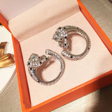 Leopard Stud Earring for Women Girl Party Jewelry Birthday Gift