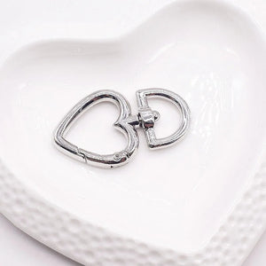 Love Shaped Buckle Clasp Necklace Bracelet Jewelry DIY