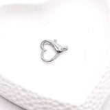 Love Shaped Buckle Clasp Necklace Bracelet Jewelry DIY