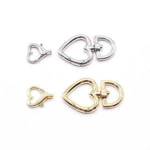 Love Shaped Buckle Clasp Necklace Bracelet Jewelry DIY