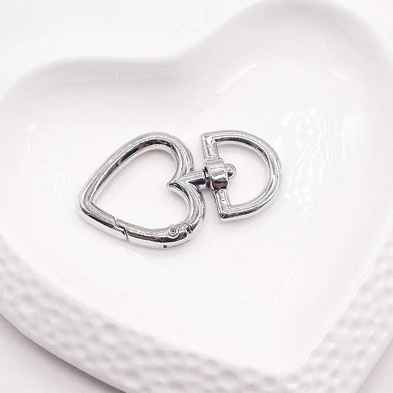 Love Shaped Buckle Clasp Necklace Bracelet Jewelry DIY