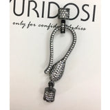 9x50mm CZ Micro Pave Hook Lobster Clasp Cubic Zirconia Clasp