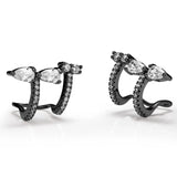 CZ Clip-On Earrings Elegant Jewelry Gift