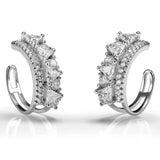 CZ Clip-On Earrings Elegant Jewelry Gift