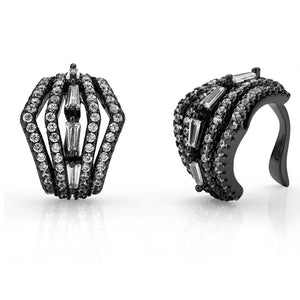 CZ Clip-On Earrings Elegant Jewelry Gift