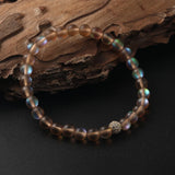 CZ Copper Beads Charm Bracelet Moonstone Stone Bracelet