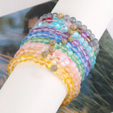 CZ Copper Beads Charm Bracelet Moonstone Stone Bracelet