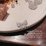 CZ Crystal Clip-On Stud Earrings Round Non-Pierced Women Girls